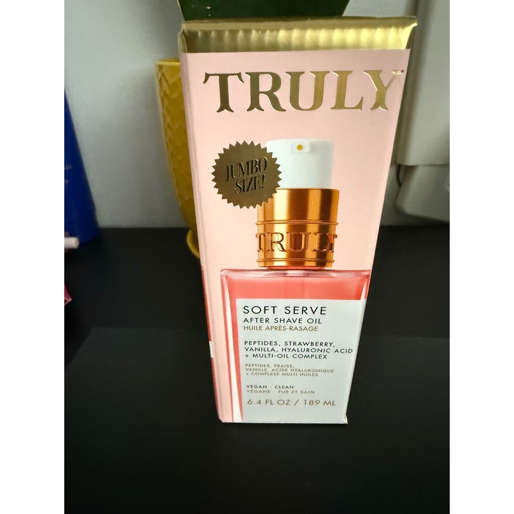 Truly Beauty jumbo size! Soft Serve After Shave Oil 6.4 fl oz New in box